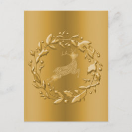 Golden Rentier und Kraut Weihnachten