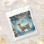 Golden Rentier Weihnachtsfeiern Geschenktütchen (Ausgeschnitten)