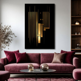 Golden Resonance Leinwanddruck