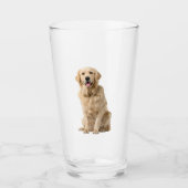 Golden Retirever Hund Tierglas Glas (Vorderseite)