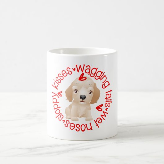 Golden Retreiver Hund, schlampige Küsse Kaffeetasse (Mittel)
