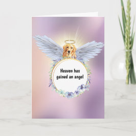Golden Retriegel Blume Wraath duskisch rosa Himmel Karte