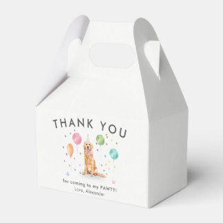 Golden Retriev Pawty Welpe Hund Geburtstag Vielen Geschenkschachtel