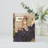 Golden Retriever 1 - Whistler Mother Postkarte (Stehend Vorderseite)