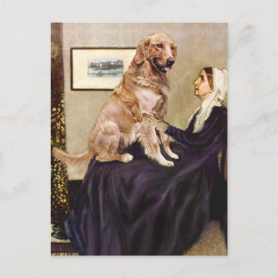 Golden Retriever 1 - Whistlers Mutter Postkarte