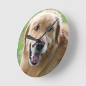 Golden Retriever-31 Runde Wanduhr (Winkel)
