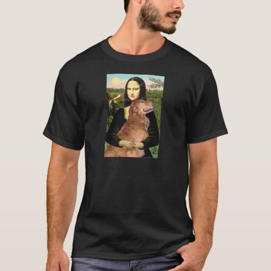 Golden Retriever 3 - Mona Lisa T-Shirt (Vorderseite)