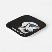 Golden Retriever 4. Juli Merica Pappteller (Gewinkelt)