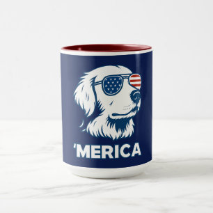 Golden Retriever 4. Juli Merica Tasse
