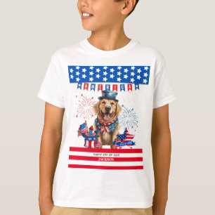 Golden Retriever - 4. Juli - Unabhängigkeit der US T-Shirt
