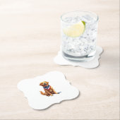 Golden Retriever 4. Juli Vintage Patriotisches T-S Untersetzer (Vor Ort)