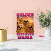 Golden Retriever Acrylschild (Hochzeit)