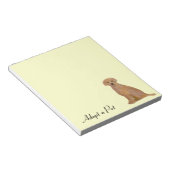 Golden Retriever Adoptiert Pet Notepad Notizblock (angewinkelt)