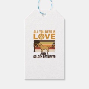 Golden Retriever Alles was du brauchst ist Liebe V Geschenkanhänger