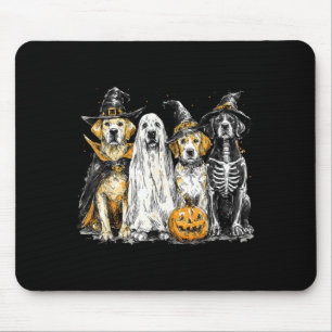Golden Retriever als Geist verkleidet, lustiges Ha Mousepad