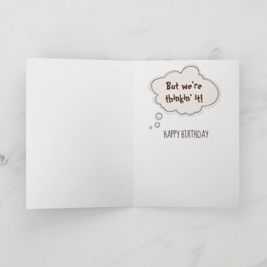 Golden Retriever Alter Spaß Karte (Innenseite)