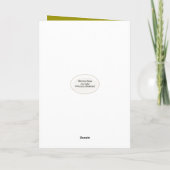 Golden Retriever am Geburtstag läuft Karte (Rückseite)