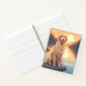 Golden Retriever am See Notizblock (Innenseite)