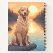 Golden Retriever am See Notizblock (Rückseite)