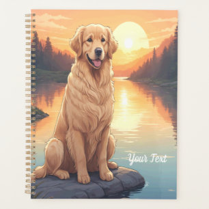 Golden Retriever am See Planer