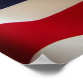 Golden Retriever American Flag Print Poster (Ecke)
