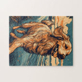 Golden Retriever an einem tropischen Strand bei So Puzzle (Horizontal)