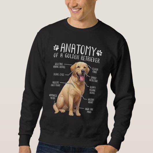Golden Retriever Anatomy Dog Owner Sweatshirt (Vorderseite)