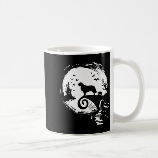 Golden Retriever And Moon Halloween Costume Dog Lo Kaffeetasse (Rechts)