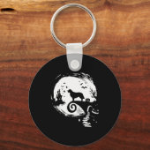 Golden Retriever And Moon Halloween Costume Dog Lo Schlüsselanhänger (Vorderseite)