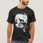Golden Retriever And Moon Halloween Costume Dog Lo T-Shirt (Vorderseite)