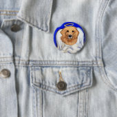 Golden Retriever Angel Button (Beispiel)