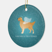 Golden Retriever Angel Dog - Memorial für Haustier Keramik Ornament (Links)