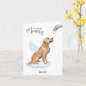 Golden Retriever Angel Dog Pet Loss Beileid Karte (Gelbe Blume)