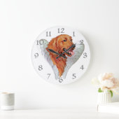 Golden Retriever Angel Große Wanduhr (Zuhause)
