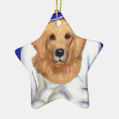 Golden Retriever Angel Keramik Ornament (Links)