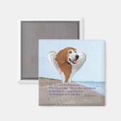 Golden Retriever Angel Magnet (Vorderseite/Rückseite)