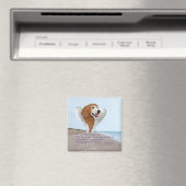 Golden Retriever Angel Magnet (In Situ (Geschirrspüler))