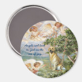 Golden Retriever Angel Magnet (Vorderseite/Rückseite)