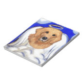 Golden Retriever Angel Notizblock (Rotiert)