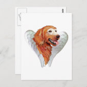 Golden Retriever Angel Postkarte (Vorne/Hinten)
