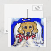 Golden Retriever Angel Postkarte (Vorne/Hinten)