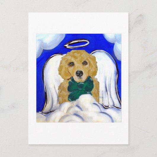 Golden Retriever Angel Postkarte (Vorderseite)
