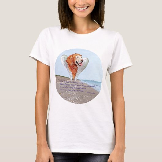 Golden Retriever Angel T-Shirt (Vorderseite)
