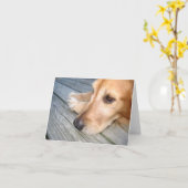 Golden retriever-Anmerkungs-Karte Karte (Gelbe Blume)