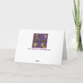 Golden retriever-Apfel-Lehrer danken Ihnen Dankeskarte (Rückseite)