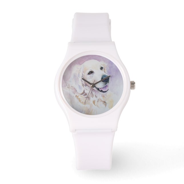 Golden Retriever Armbanduhr (Vorderseite)