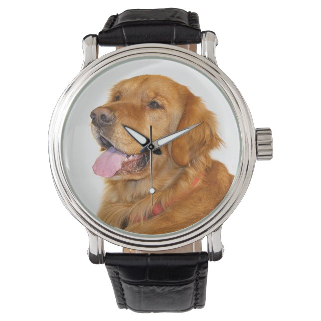 Golden Retriever Armbanduhr (Vorderseite)