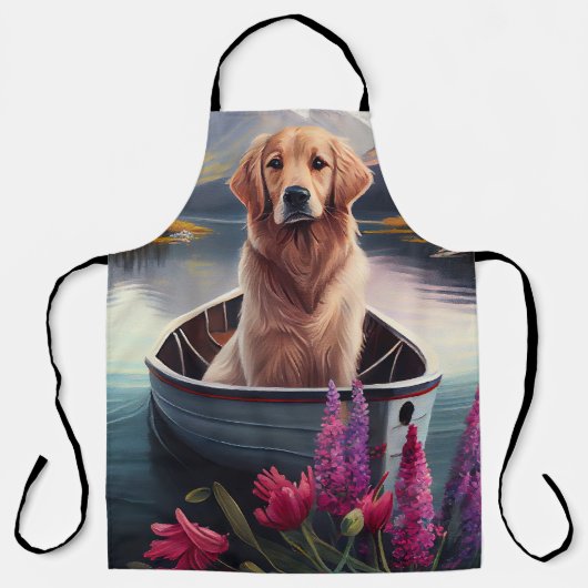 Golden Retriever auf dem Paddle: Ein Landschaftlic Schürze (Vorderseite)