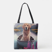 Golden Retriever auf dem Paddle: Ein Landschaftlic Tasche (Rückseite)