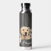 Golden Retriever auf Holz Trinkflasche (Links)